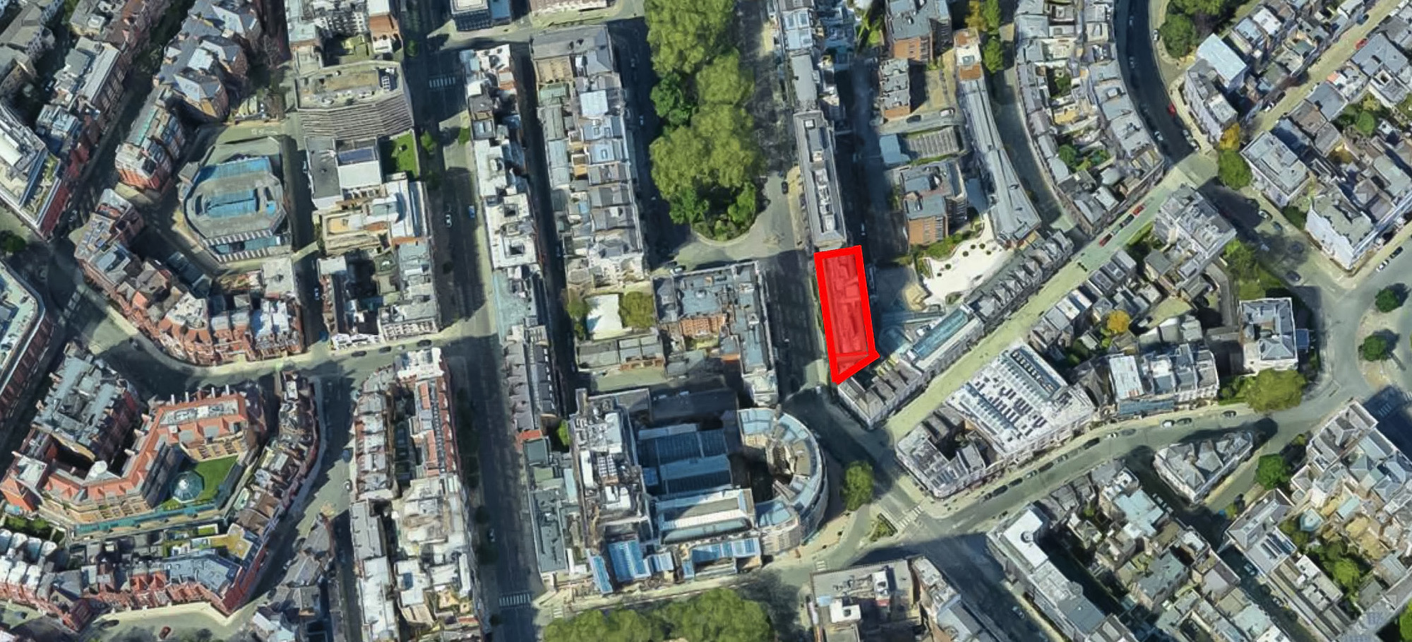 Aerial view of the site